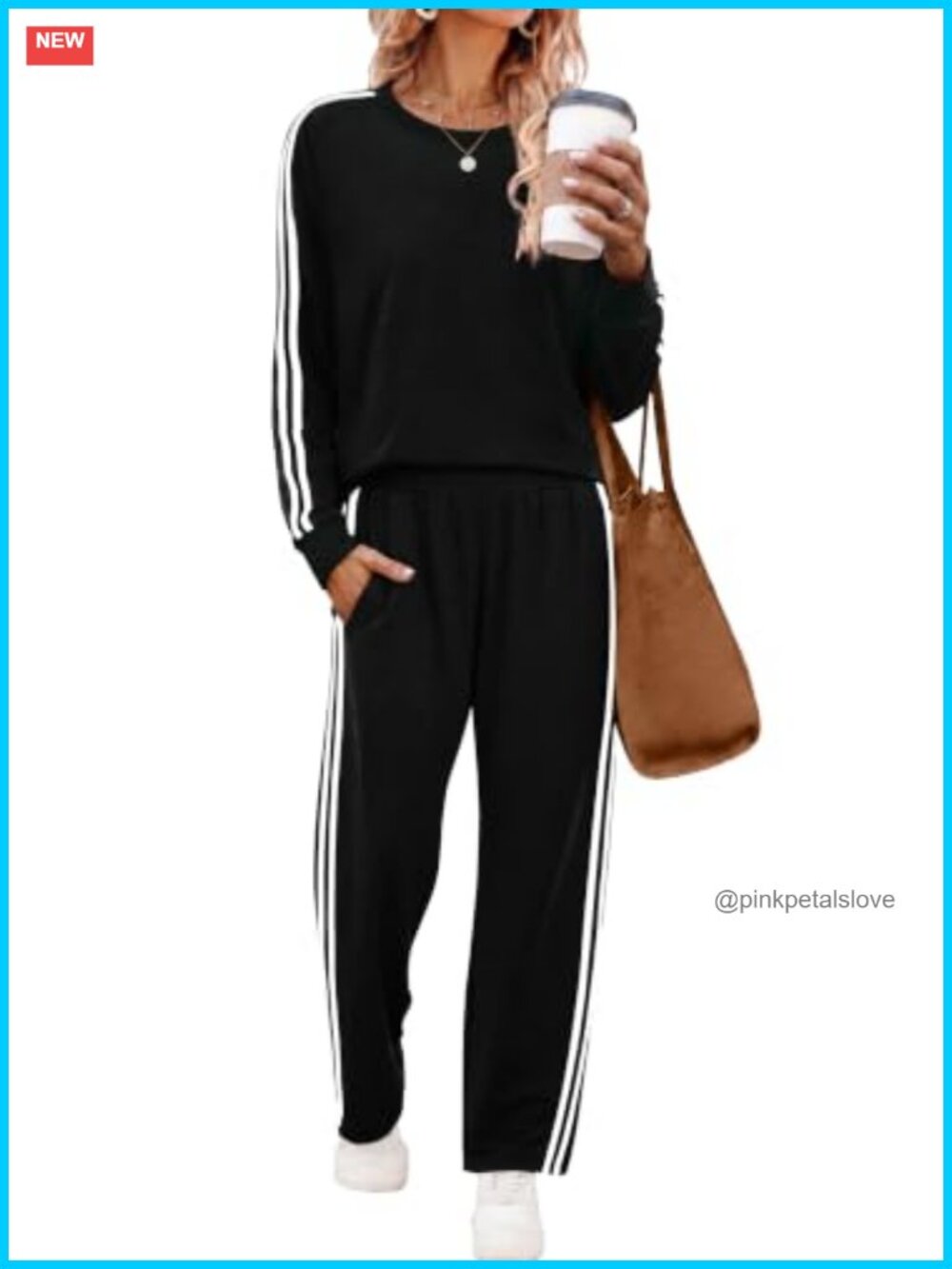 2 Piece Sweatsuit Set Long Sleeve Pullover Drawstring Waist Loungewear